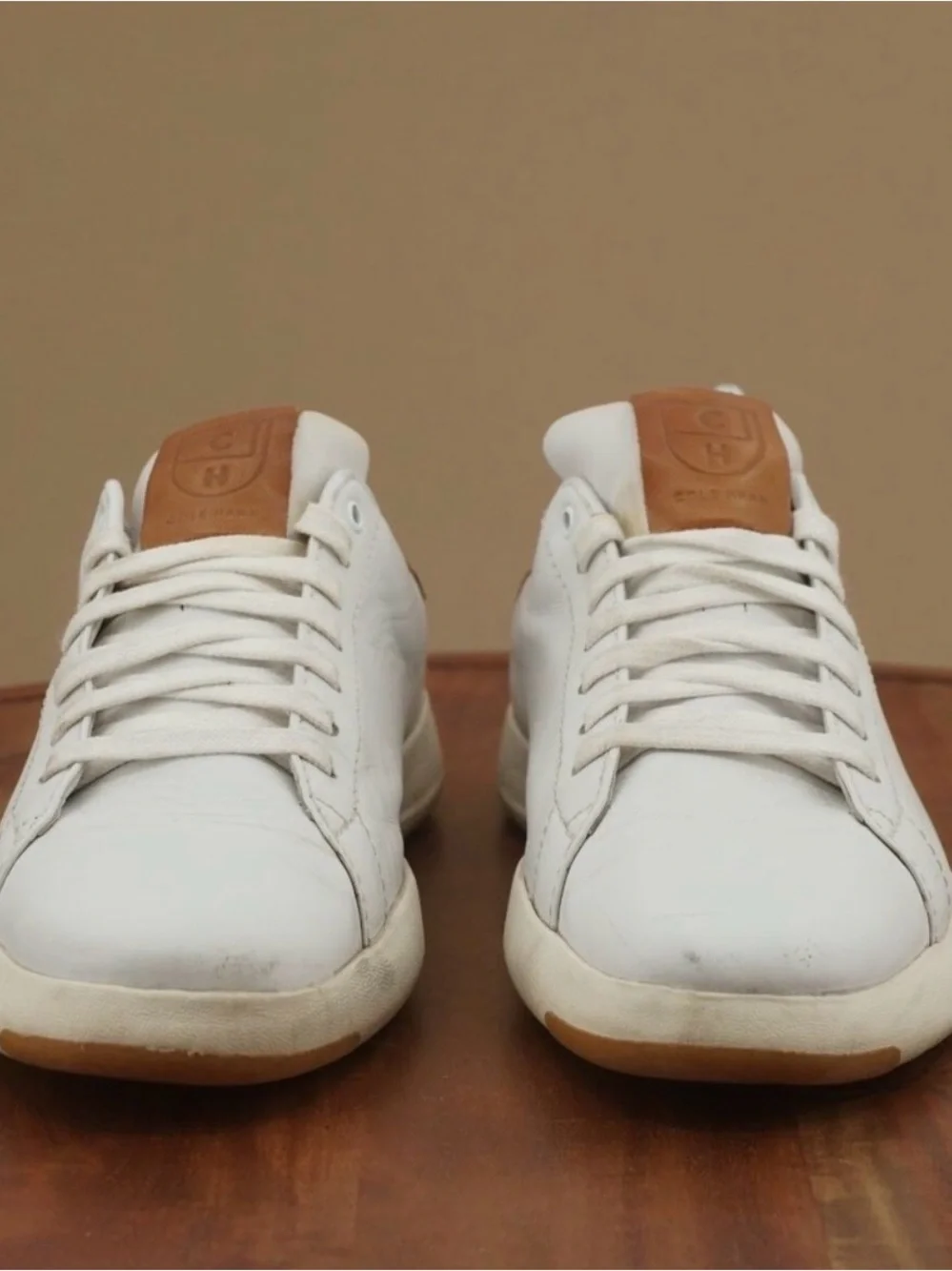 Cole Haan Men’s GrandPrø White/Brown Sneakers - Picture 6 of 6